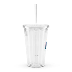 Clear plastic tumbler