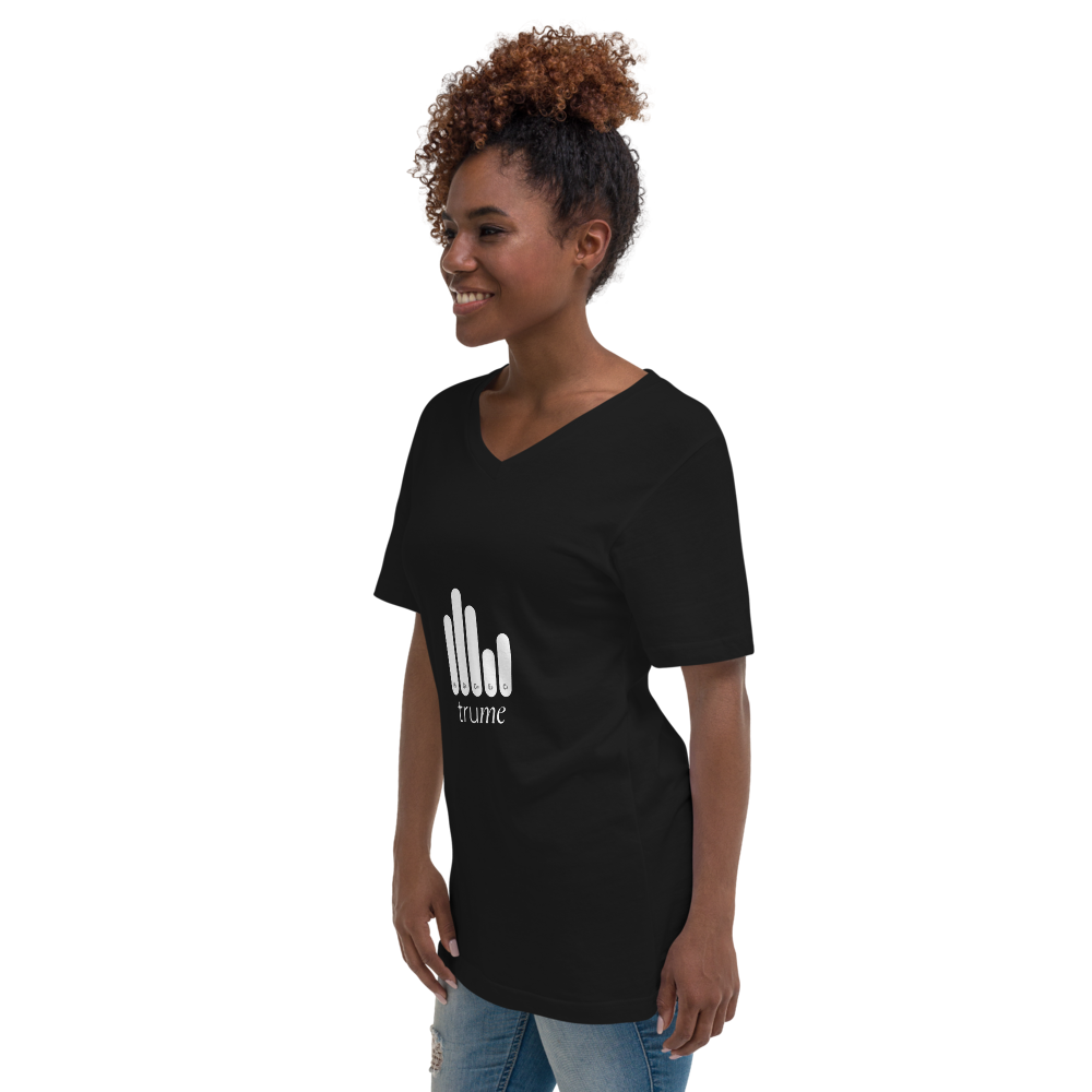 Unisex Short Sleeve V-Neck T-Shirt