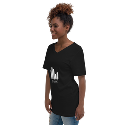 Unisex Short Sleeve V-Neck T-Shirt