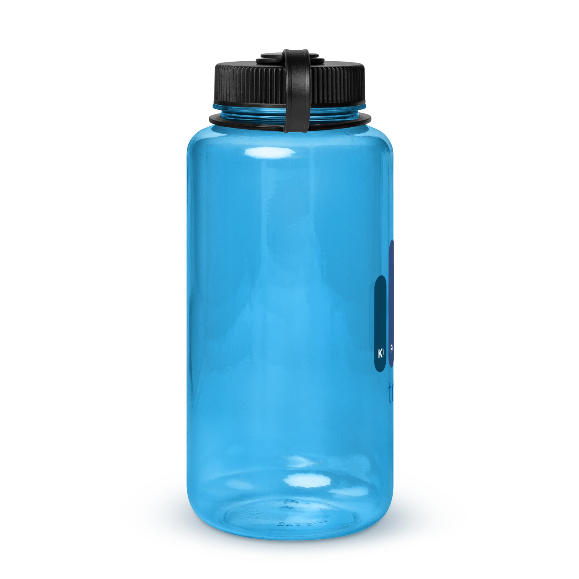 Wide mouth plastic water bottle