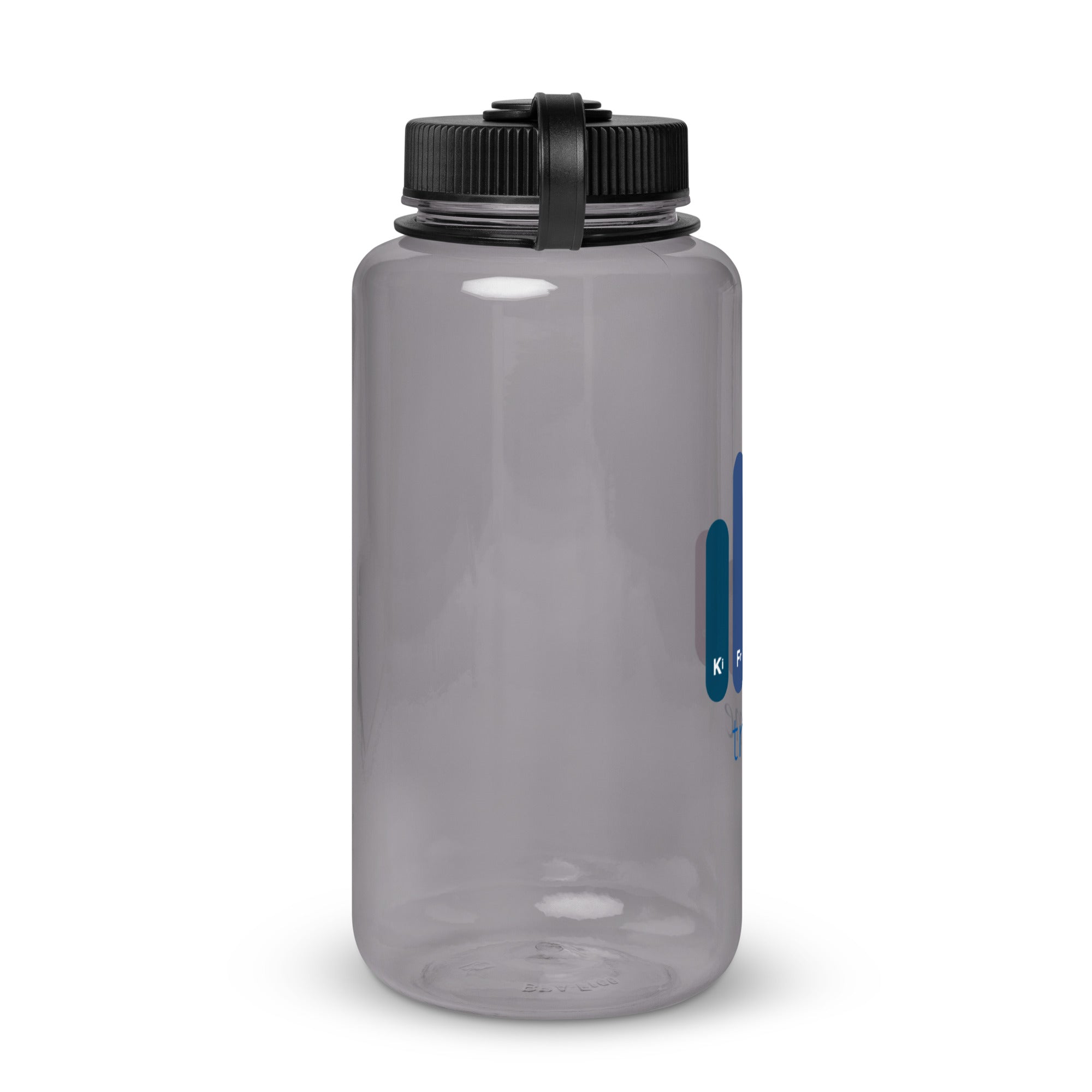 Wide mouth plastic water bottle